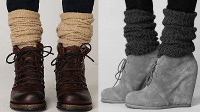 Return ponožek, podkolenek a nadkolenek vykukujících z bot