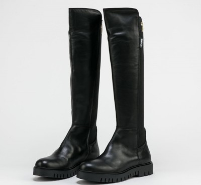 Tommy Jeans Double Detail Long Boot black